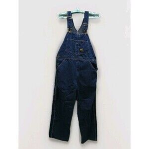 VTG Oshkosh B'Gosh Blue Denim Vestbak Overalls Bibs Size 36 x 29 Made in USA
